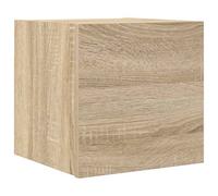 Berkfield Practical Wall Mounted Tv Cabinet Sonoma Oak 30.5X30X30 Cm