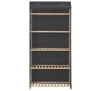 Berkfield Practical Wardrobe Grey 79X40X170 Cm Fabric