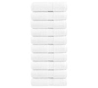 Berkfield Premium Guest Towels Solund 10Pcs White 30X50Cm 600Gsm