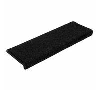 Berkfield Premium Stair Mats 20 Pcs 65X21X4 Cm Black Rectangular Edge