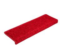 Berkfield Premium Stair Mats 20 Pcs 65X21X4 Cm Red Rectangular Edge