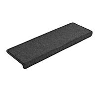Berkfield Premium Stair Mats 30 Pcs 65X21X4 Cm Anthracite Rectangular Edge