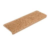 Berkfield Premium Stair Mats 30 Pcs 65X21X4 Cm Beige Rectangular Edge