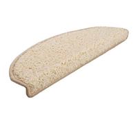 Berkfield Premium Stair Mats 30 Pcs 65X21X4 Cm Cream Half Round Large