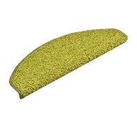 Berkfield Premium Stair Mats 30 Pcs 65X21X4 Cm Green Half Round Large