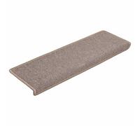 Berkfield Premium Stair Mats 30 Pcs 65X21X4 Cm Light Brown Rectangular Edge