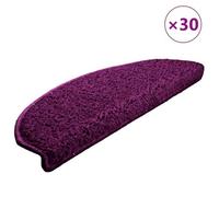 Berkfield Premium Stair Mats 30 Pcs 65X21X4 Cm Violet Half Round Large