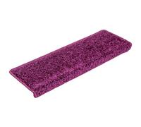 Berkfield Premium Stair Mats 30 Pcs 65X21X4 Cm Violet Rectangular Edge