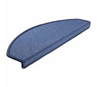 Berkfield Premium Stair Mats 30 Pcs 65X24X4 Cm Blue Half Round Large