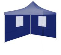 Berkfield Professional Folding Party Tent With 2 Sidewalls 2X2 M Steel Blue