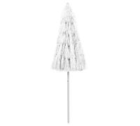 Berkfield Protective Hawaii Beach Umbrella White 240 Cm