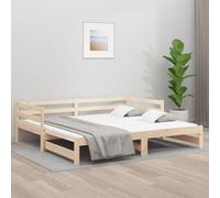 Berkfield Pull-Out Day Bed 2X(90X190) Cm Solid Wood Pine