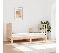 Berkfield Pull-Out Day Bed 2X(90X190) Cm Solid Wood Pine