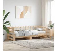 Berkfield Pull-Out Day Bed 2X(90X200) Cm Solid Wood Pine