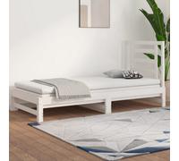 Berkfield Pull-Out Day Bed White 2X(90X190) Cm Solid Wood Pine