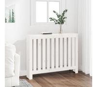 Berkfield Radiator Cover White 108.5X19X84 Cm Solid Wood Pine