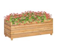 Berkfield Raised Bed 100X40X38 Cm Recycled Teak And Steel