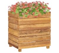 Berkfield Raised Bed 50X40X55 Cm Recycled Teak And Steel
