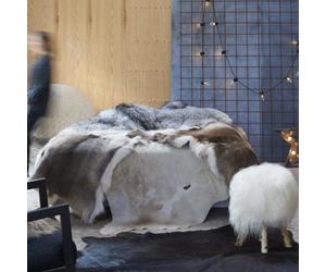 Berkfield Real Cow Hide Rug Brown And White 150X170 Cm