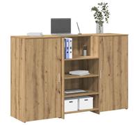 Berkfield Reception Desk Artisan Oak 155X50X103.5 Cm Engineered Wood