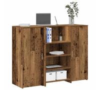 Berkfield Reception Desk Old Wood 135X50X103.5 Cm Engineered Wood