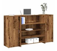 Berkfield Reception Desk Old Wood 180X50X103.5 Cm Engineered Wood