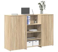 Berkfield Reception Desk Sonoma Oak 155X50X103.5 Cm Engineered Wood