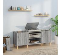 Berkfield Record Cabinet Grey Sonoma 121X38X48 Cm Engineered Wood