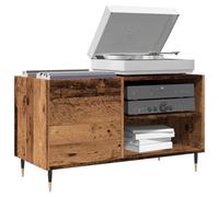 Berkfield Record Cabinet Old Wood 84.5X38X48 Cm Engineered Wood