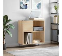 Berkfield Record Cabinet Sonoma Oak 84.5X38X89 Cm Engineered Wood