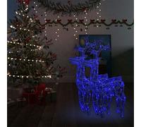 Berkfield Reindeer Christmas Decorations 2 pcs 60x16x100 cm Acrylic