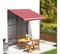 Berkfield Replacement Fabric For Awning Burgundy Red 3X2.5 M
