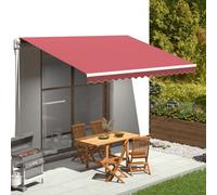 Berkfield Replacement Fabric For Awning Burgundy Red 4.5X3 M