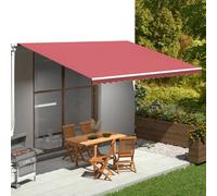 Berkfield Replacement Fabric For Awning Burgundy Red 5X3.5 M