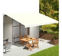 Berkfield Replacement Fabric For Awning Cream 6X3.5 M