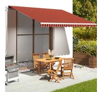 Berkfield Replacement Fabric For Awning Orange And Brown 4.5X3.5 M