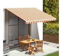 Berkfield Replacement Fabric For Awning Yellow And Orange 4X3 M