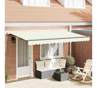 Berkfield Retractable Awning Manual Cream And Anthracite
