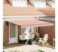 Berkfield Retractable Awning Manual Multicolour 400 X 300 Cm Fabric
