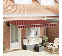 Berkfield Retractable Awning Manual Orange And Black 3.5 X 2 M