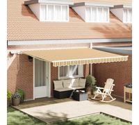 Berkfield Retractable Awning With Manual 450 X 300 Cm Multicolour