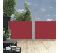 Berkfield Retractable Side Awning Red 120X1000 Cm