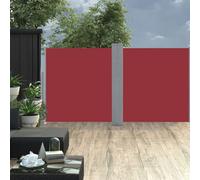 Berkfield Retractable Side Awning Red 120X600 Cm
