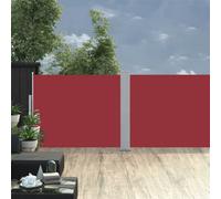 Berkfield Retractable Side Awning Red 140X1000 Cm