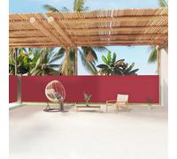 Berkfield Retractable Side Awning Red 160X1200 Cm