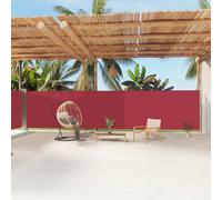 Berkfield Retractable Side Awning Red 180X1200 Cm
