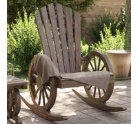 Berkfield Rocking Adirondack Chairs 2 Pcs Solid Wood Fir
