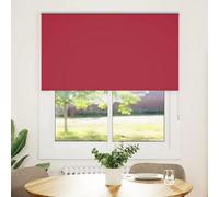 Berkfield Roller Blind Blackout Red 140X150 Cm Fabric Width 136.6 Cm Polyester