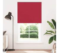 Berkfield Roller Blind Blackout Red 140X230 Cm Fabric Width 136.6 Cm Polyester
