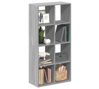 Berkfield Room Divider Bookcase Grey Sonoma 69.5X29X137.5 Cm Engineered Wood